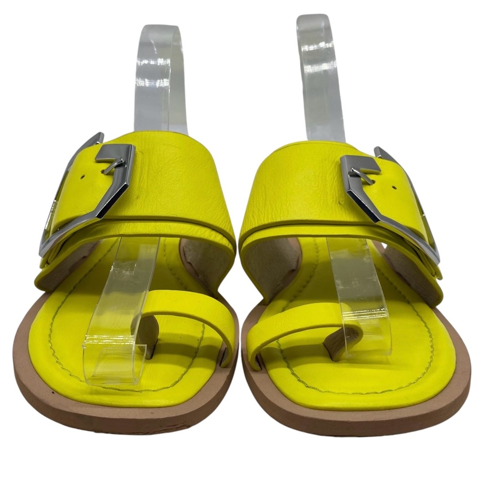 Louise et Cie Womens Shoes Altan Sandals Sz 7.5 Yellow Leather Flat Colorful - Picture 6 of 12